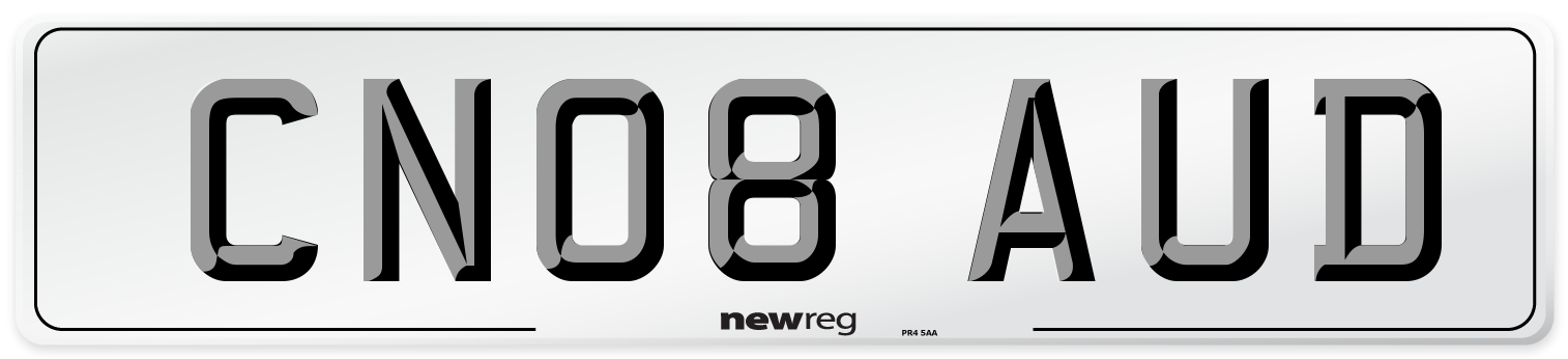 CN08 AUD Number Plate from New Reg